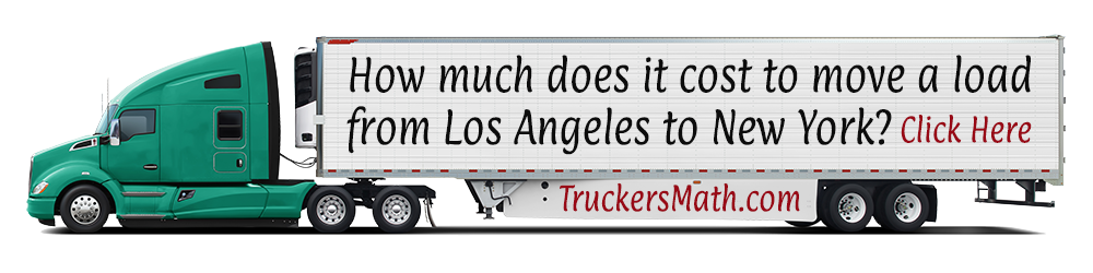 Truck Rate Calculator at TruckersMath.com
